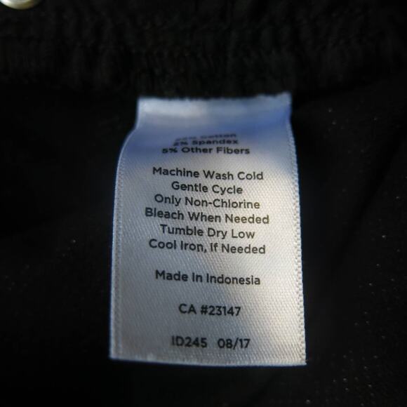 TALBOTS Flawless Five Pocket Slim Ankle Corduroy Pants Size 4 Sparkles Black - Picture 11 of 12